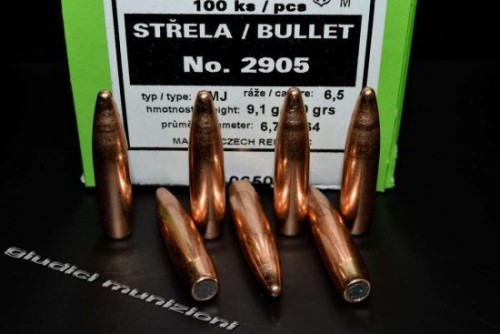 SELLIER &B PALLE 6,5 MM GR 140 FMJ