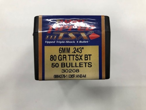 BARNES PALLE TTSX CAL 6 MM GR 80