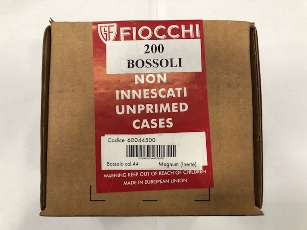 FIOCCHI BOSSOLI 44 REM MAG QT 200